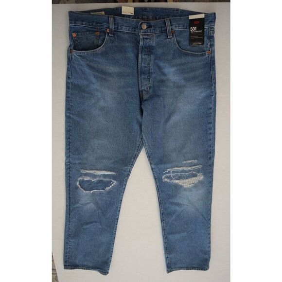 Levi's Premium 501 Men's Sz 38x32 Blue '93 Straight Leg Button Fly Jeans $98 - Picture 1 of 7
